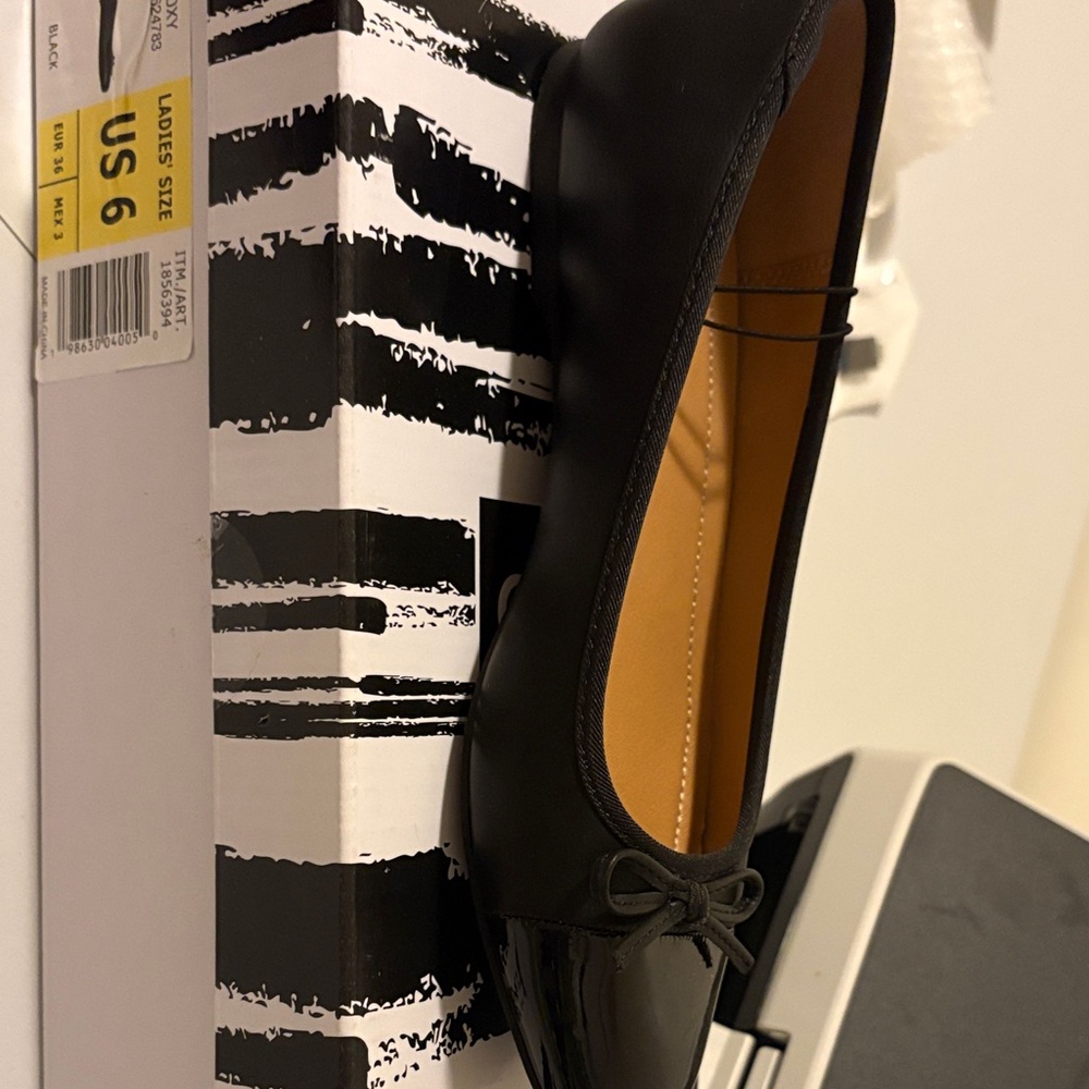 DV by Dolce Vita Black Flats with Bow Detail